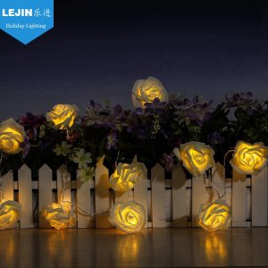  led rose flower connect party led string light