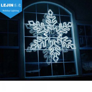 snowflake motif lights