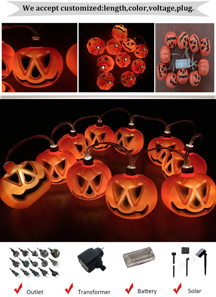 LED Pumpkin String Light