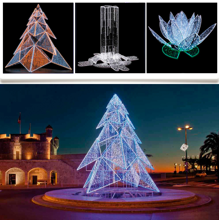 outdoor christmas street light decoration