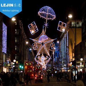 LED street decoration star motif lighting