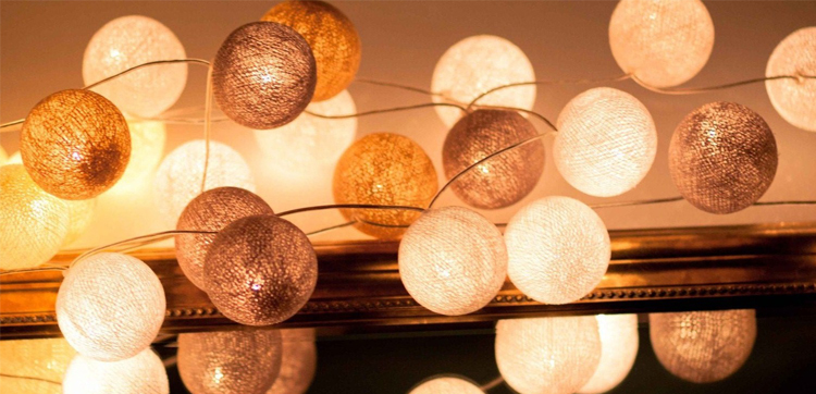 led cotton balls led string lights details