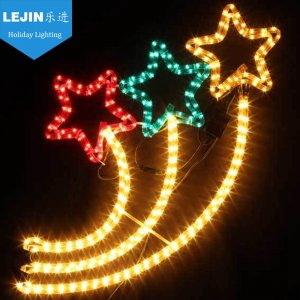 led outdoor christmas star motif lights