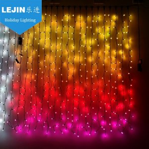 NEW design color changing smart led light curtain for holida