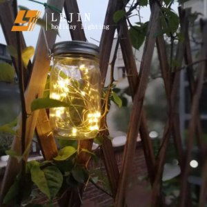 solar bottle hanging lamp DIY mason decorative lamp